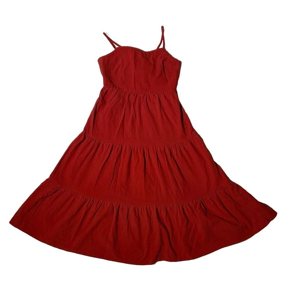Flowy Ruffled Red Dress